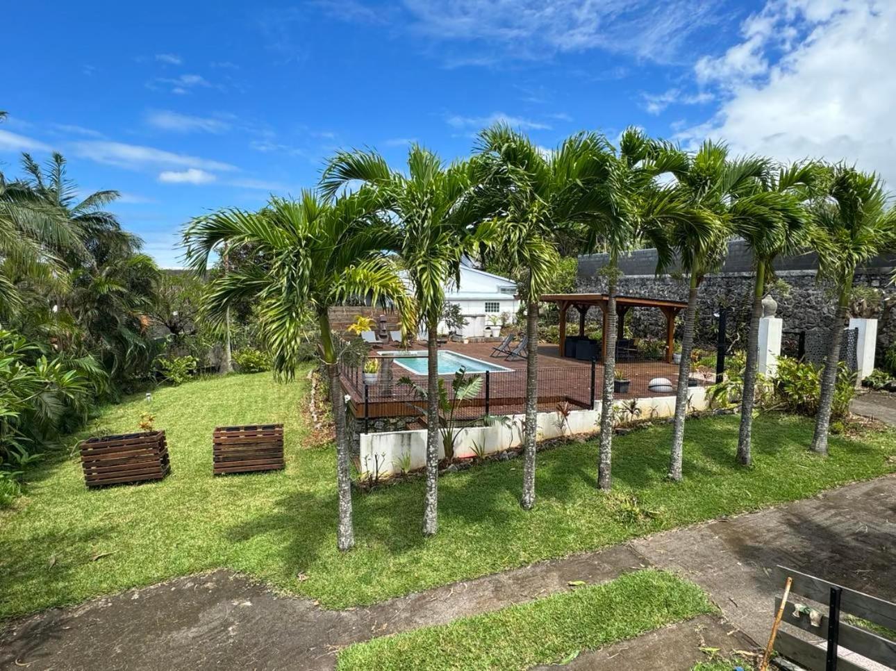 Grande Villa Au Calme - Vue Exceptionnelle - Climatisation - Piscine Sel Chauffee - Jardin Tropical Vincendo Exterior photo